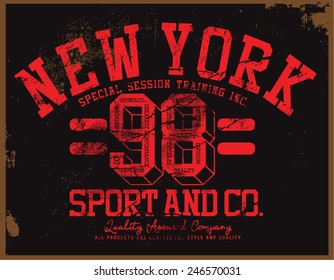 college tee graphic