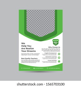 College and University Admission Flyer Template design,