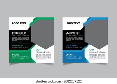 College And University Admission Social Media Post Template