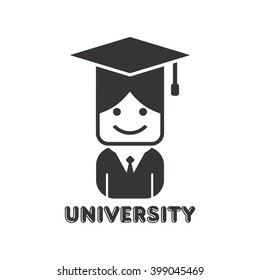 college university portrait icon - avatar picture