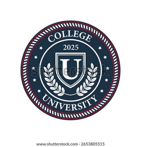 College University Vector Emblem Template - Academic Shield Logo