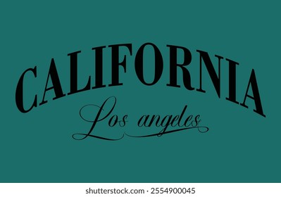 college varsity california los angeles city slogan, Commercial Vintage college text print slogan Los Angeles city California USA , with quality goods