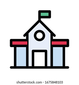 Vektorillustration-Flachfarbsymbol 