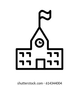 College vector illustration