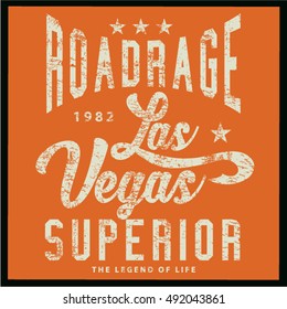 College vector label and print design.