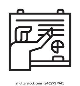 college_teaching detailed mixed outline icon