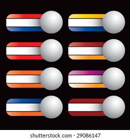 collegiate colored banners for ping pong