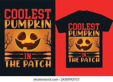 Collest Pumpkin In The Patch T-Shirt Design