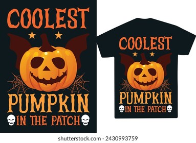 Collest Pumpkin In The Patch T-Shirt Design