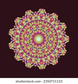 Collider Pattern, 13 Fold Symmetry, Mandala Pattern, 6 tiles pattern