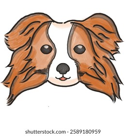 Collie dog with adorable smile