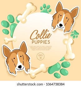 Collie : Dog Breed Collection : Vector Illustration