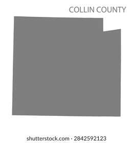 Collin County Map, Texas, USA