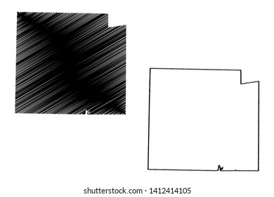 Collin County, Texas (Counties in Texas, United States of America,USA, U.S., US) map vector illustration, scribble sketch Collin map