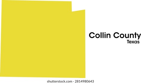 Collin County texas map in vectors