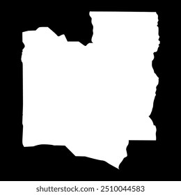 Mapa del departamento de Collines, división administrativa de Benin.
