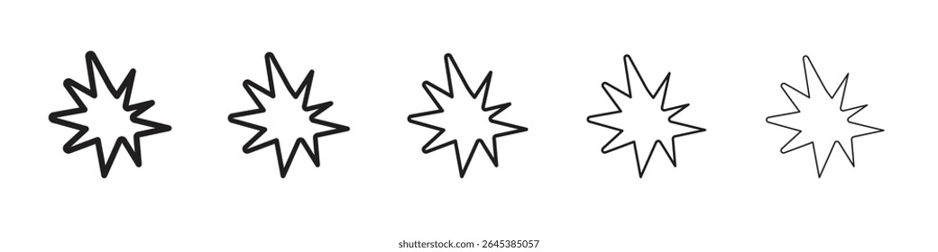 Ilustración vectorial de icono de colisión aislada