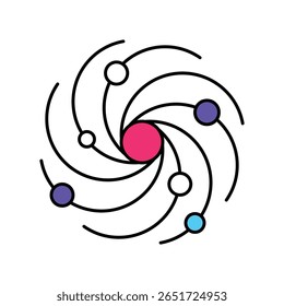 Collision Vector Filled outline illustration style icon. EPS 10 file
