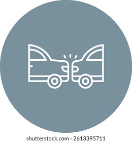 Collision vector icon. Can be used for printing, mobile and web applications.