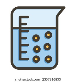 Colloid Vector Thick Line Filled Colors Icon For Personal And Commercial Use.
