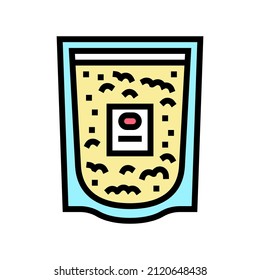 colloidal oatmeal color icon vector. colloidal oatmeal sign. isolated symbol illustration