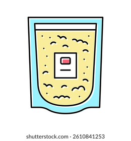 colloidal oatmeal color icon vector. colloidal oatmeal sign. isolated symbol illustration