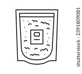 colloidal oatmeal line icon vector. colloidal oatmeal sign. isolated contour symbol black illustration