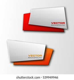 Colloquial cloud vector banner. The original form as two form, overlapping. The flat image. Advertising Design shape. Vector label tag.