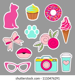 Collor vector Sticers for girls and kids