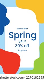 Collorfull Social Media Post about online shop