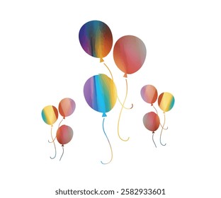 colloured balloons for birth day party designs