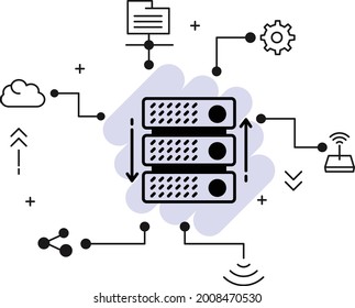 229 Colocation icon Images, Stock Photos & Vectors | Shutterstock