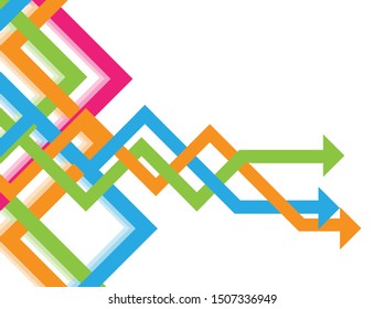 Coloeful Abstract Background with Triangle Pattern and with colors stripes luxury dynamic modern abstract vector background for presentation, report, abstract luxury cover. Paper style black abstract.
