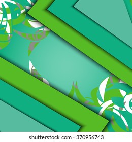 Colofor patterns with frame for text. Vector graphic eps10.