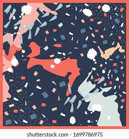 coloful abstract pattern perfect for scarf design