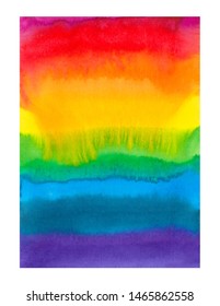 Coloful rainbow watercolor backgound with place for text