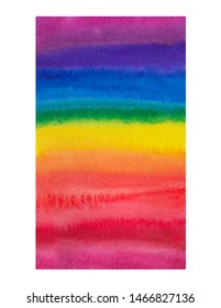 Coloful rainbow watercolor backgound with place for text, quote, slogan 
