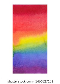 Coloful rainbow watercolor backgound with place for text, quote, slogan 