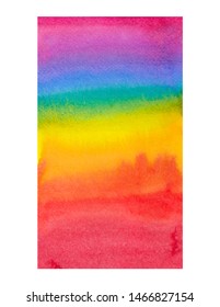 Coloful rainbow watercolor backgound with place for text, quote, slogan 