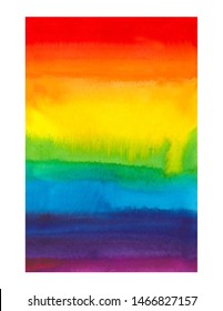 Coloful rainbow watercolor backgound with place for text, quote, slogan 