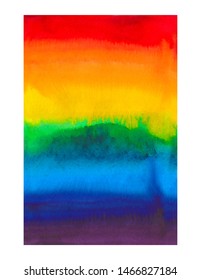 Coloful rainbow watercolor backgound with place for text, quote, slogan 