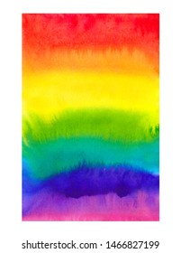 Coloful rainbow watercolor backgound with place for text, quote, slogan 