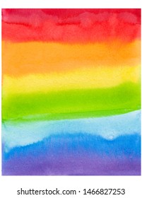 Coloful rainbow watercolor backgound with place for text, quote, slogan 