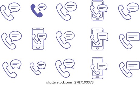 Colofull circle line mobile phone icon logo clip art vector