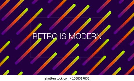 Colofur Geometric Dynamic Vector Neon Background. Dynamic Shapes Motion Composition Music Poster Layout. Trendy Lines, Light Design Elements. Glamour Vibrant Gradient Overlay Funky Iridescent Paper