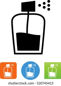 Cologne bottle icon.