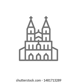 Kölner Dom, Wahrzeichen der deutschen Linie Symbol.