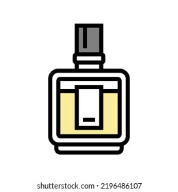 cologne fragrance bottle perfume color icon vector. cologne fragrance bottle perfume sign. isolated symbol illustration svg