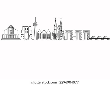 colonia germany city skyline koln