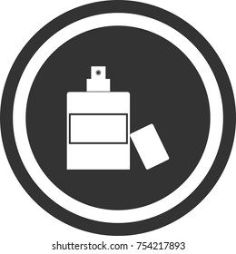 Cologne icon , dark circle sign design